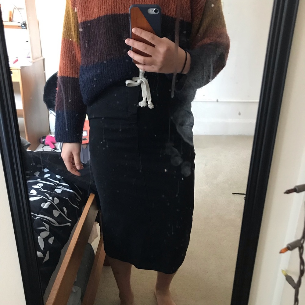 Long stretchy pencil skirt